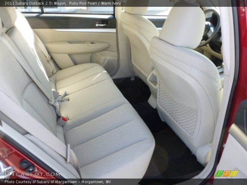 Ruby Red Pearl / Warm Ivory 2011 Subaru Outback 2.5i Wagon