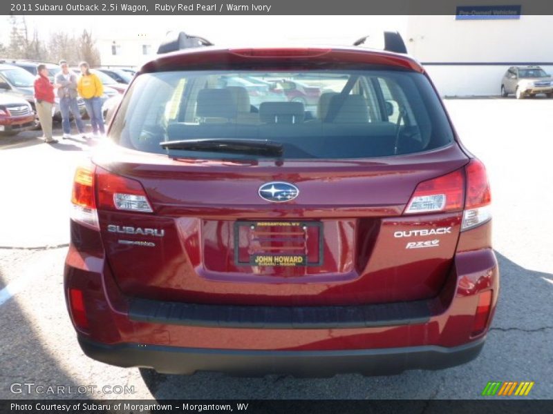 Ruby Red Pearl / Warm Ivory 2011 Subaru Outback 2.5i Wagon