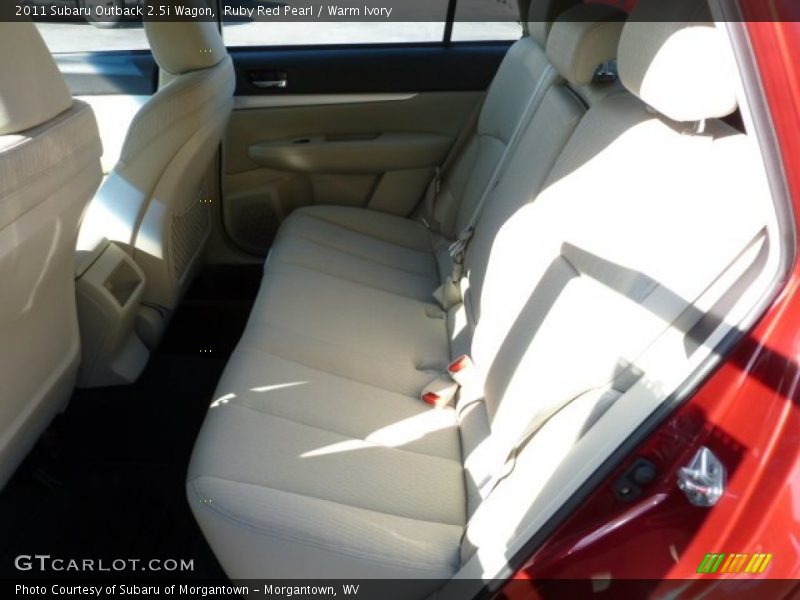 Ruby Red Pearl / Warm Ivory 2011 Subaru Outback 2.5i Wagon