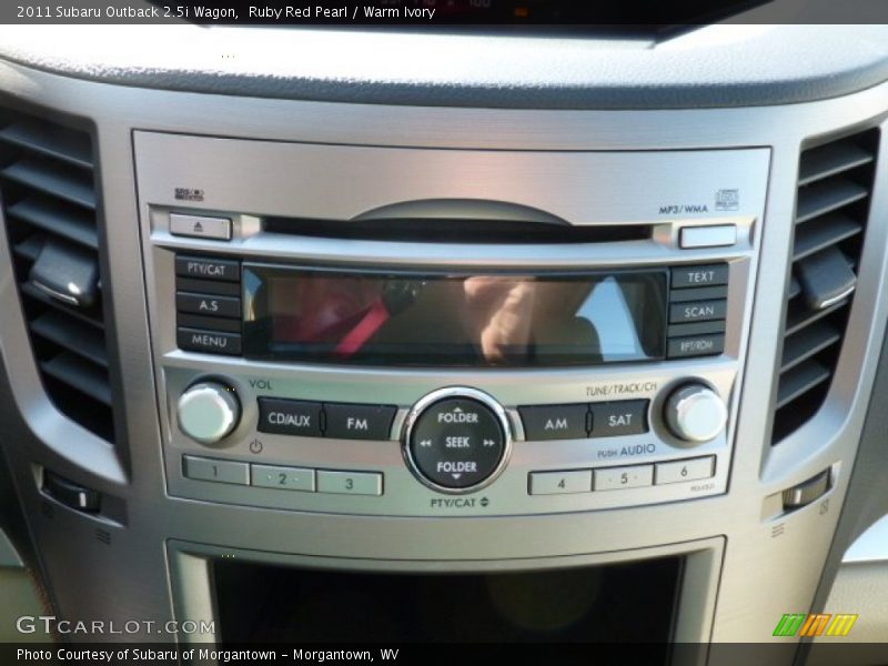 Ruby Red Pearl / Warm Ivory 2011 Subaru Outback 2.5i Wagon