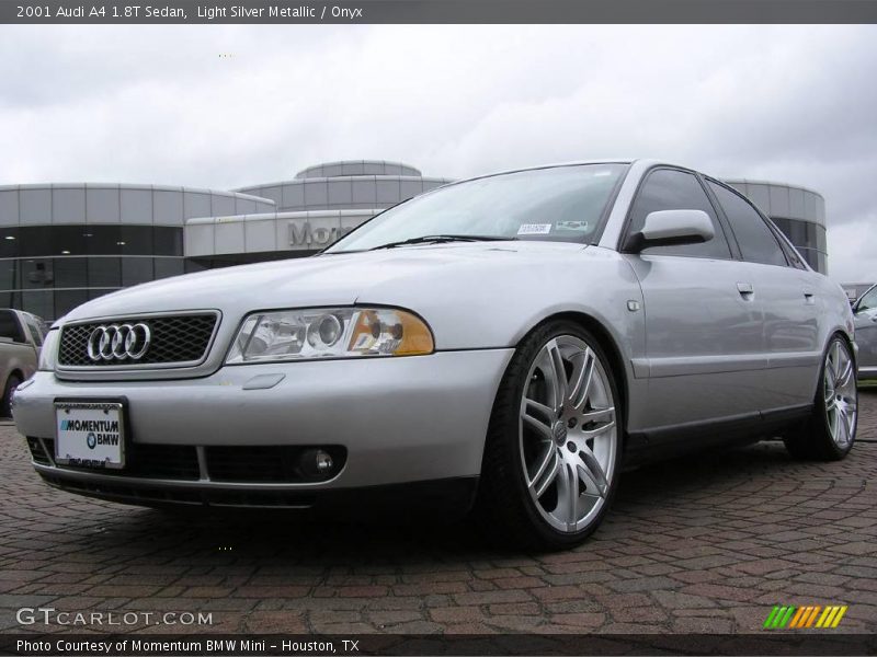 Light Silver Metallic / Onyx 2001 Audi A4 1.8T Sedan