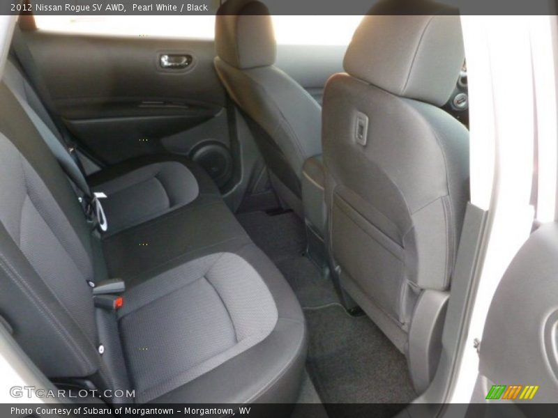 Pearl White / Black 2012 Nissan Rogue SV AWD