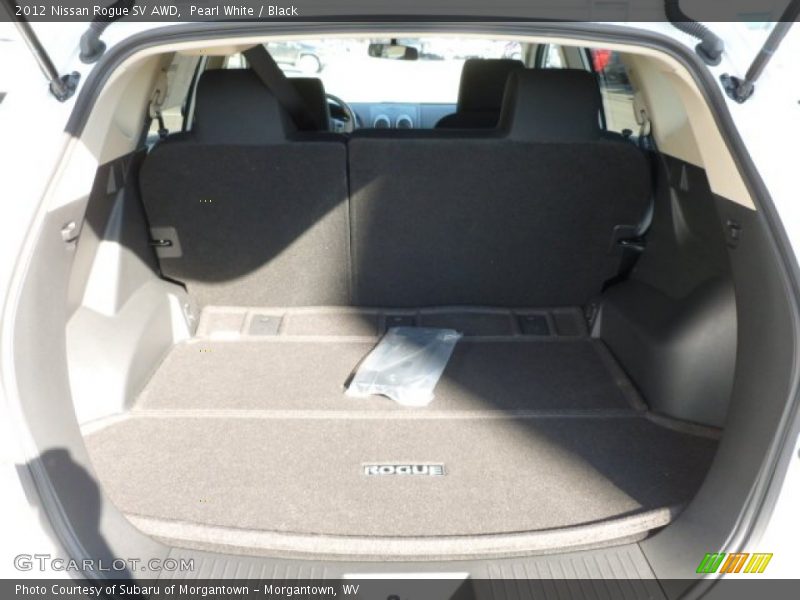 Pearl White / Black 2012 Nissan Rogue SV AWD