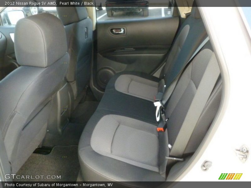 Pearl White / Black 2012 Nissan Rogue SV AWD