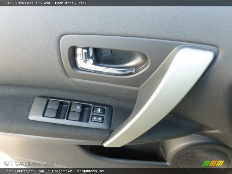 Pearl White / Black 2012 Nissan Rogue SV AWD