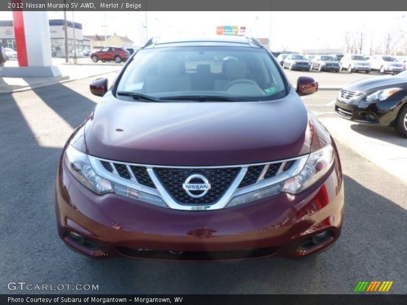 Merlot / Beige 2012 Nissan Murano SV AWD