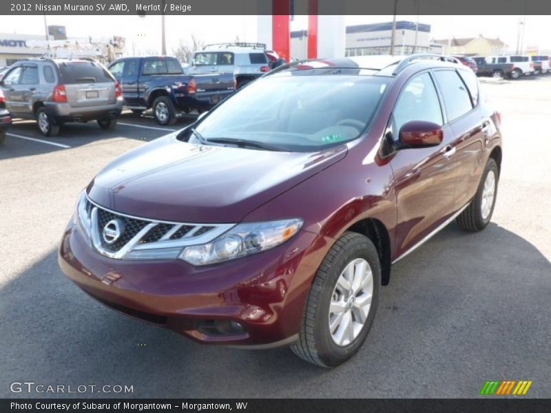 Merlot / Beige 2012 Nissan Murano SV AWD