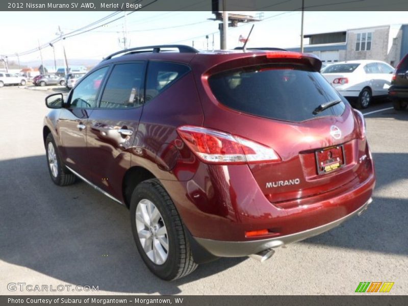 Merlot / Beige 2012 Nissan Murano SV AWD