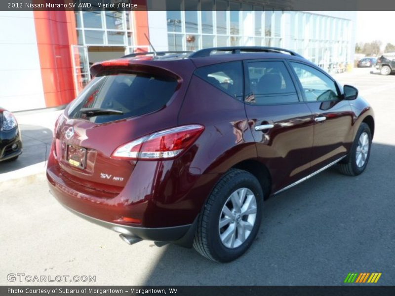 Merlot / Beige 2012 Nissan Murano SV AWD
