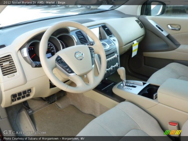 Merlot / Beige 2012 Nissan Murano SV AWD