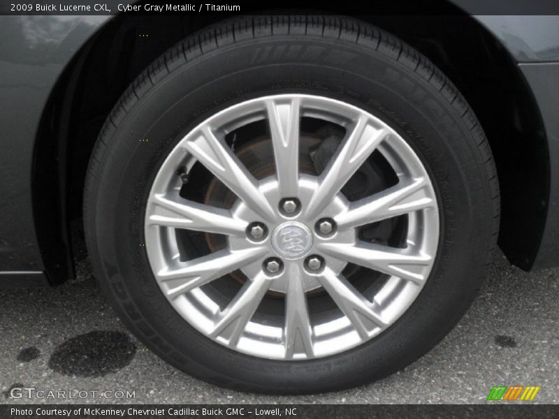 Cyber Gray Metallic / Titanium 2009 Buick Lucerne CXL
