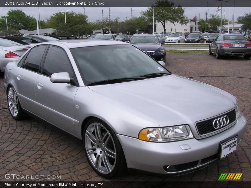 Light Silver Metallic / Onyx 2001 Audi A4 1.8T Sedan