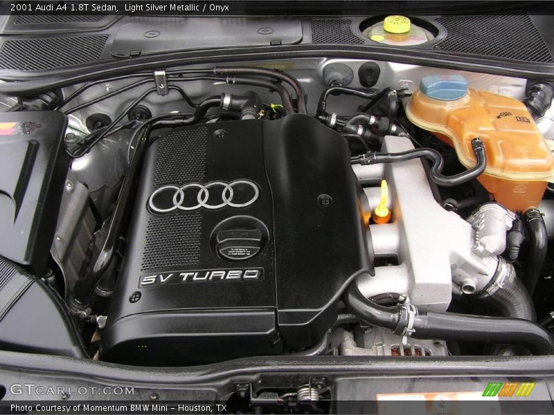 Light Silver Metallic / Onyx 2001 Audi A4 1.8T Sedan