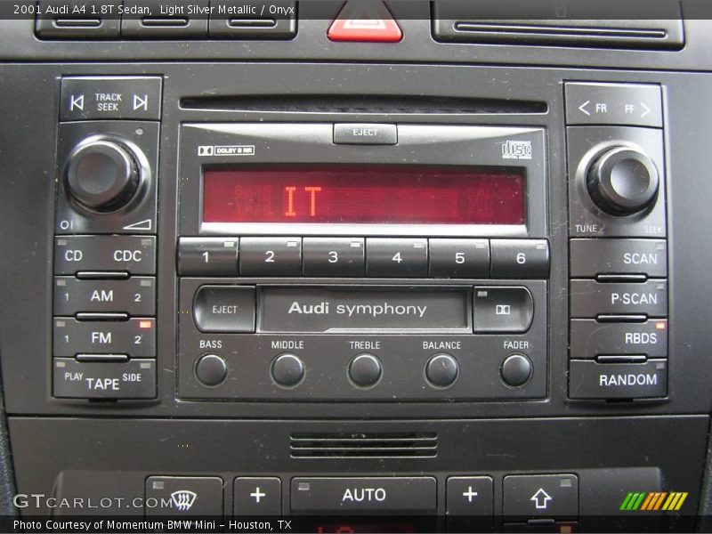 Light Silver Metallic / Onyx 2001 Audi A4 1.8T Sedan