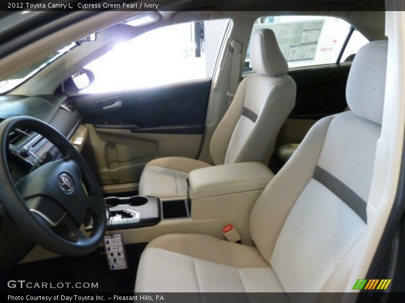 Cypress Green Pearl / Ivory 2012 Toyota Camry L