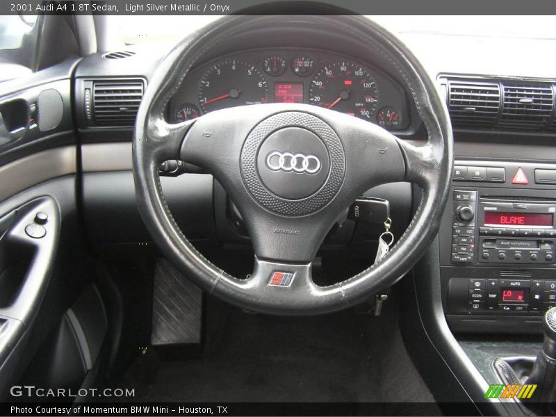 Light Silver Metallic / Onyx 2001 Audi A4 1.8T Sedan