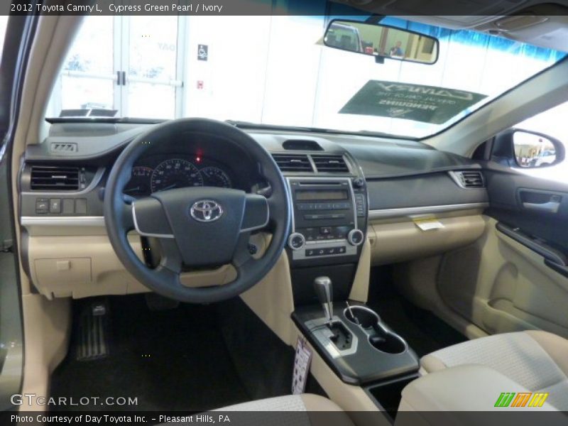 Cypress Green Pearl / Ivory 2012 Toyota Camry L