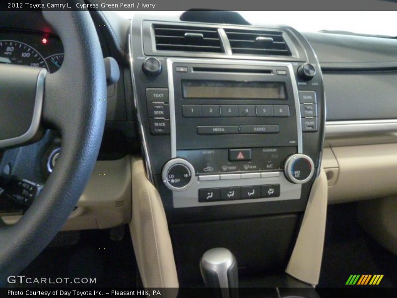 Cypress Green Pearl / Ivory 2012 Toyota Camry L