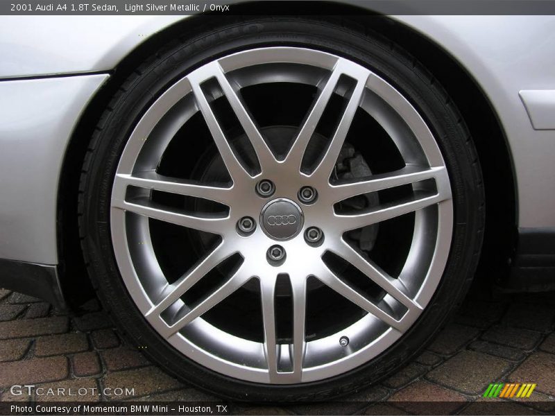 Light Silver Metallic / Onyx 2001 Audi A4 1.8T Sedan