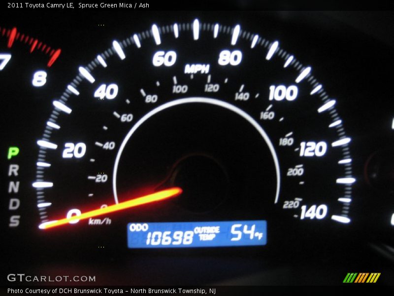 Spruce Green Mica / Ash 2011 Toyota Camry LE