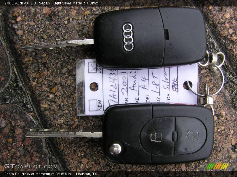 Light Silver Metallic / Onyx 2001 Audi A4 1.8T Sedan