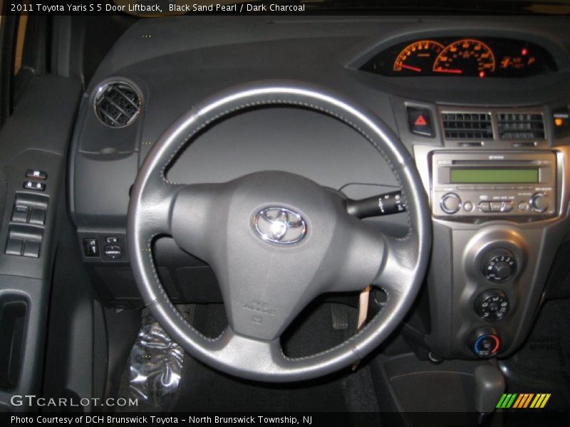 Black Sand Pearl / Dark Charcoal 2011 Toyota Yaris S 5 Door Liftback