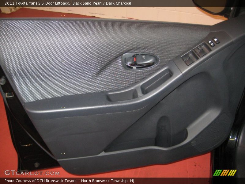 Black Sand Pearl / Dark Charcoal 2011 Toyota Yaris S 5 Door Liftback