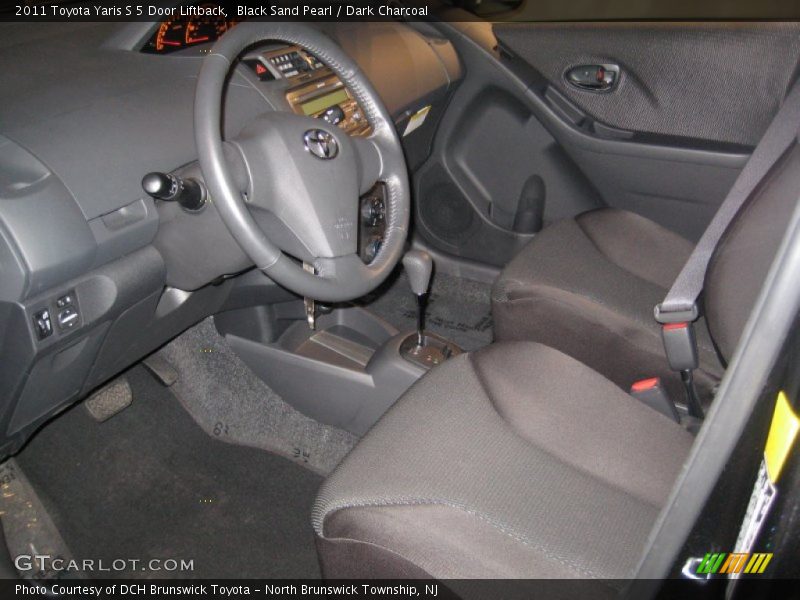 Black Sand Pearl / Dark Charcoal 2011 Toyota Yaris S 5 Door Liftback