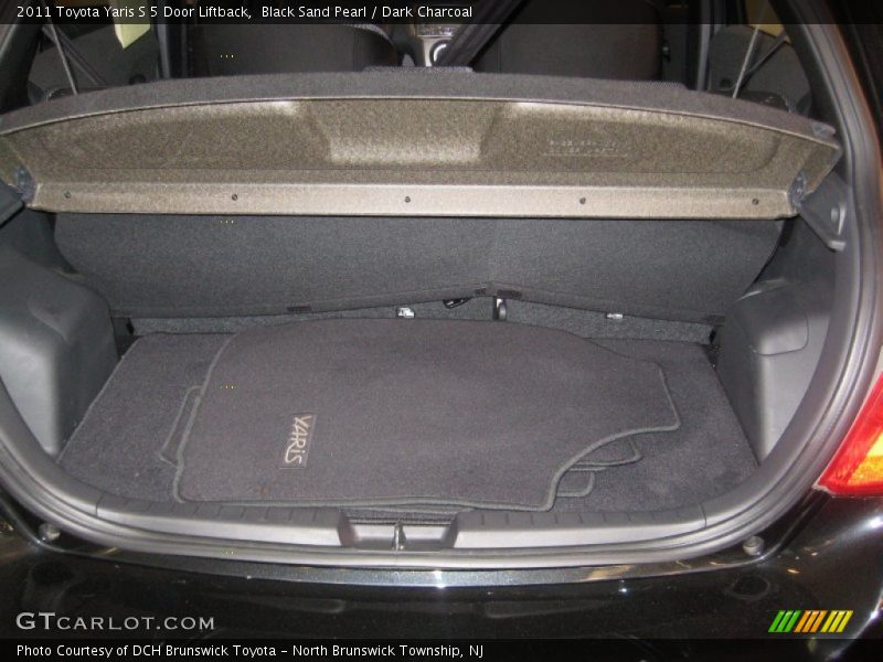 Black Sand Pearl / Dark Charcoal 2011 Toyota Yaris S 5 Door Liftback