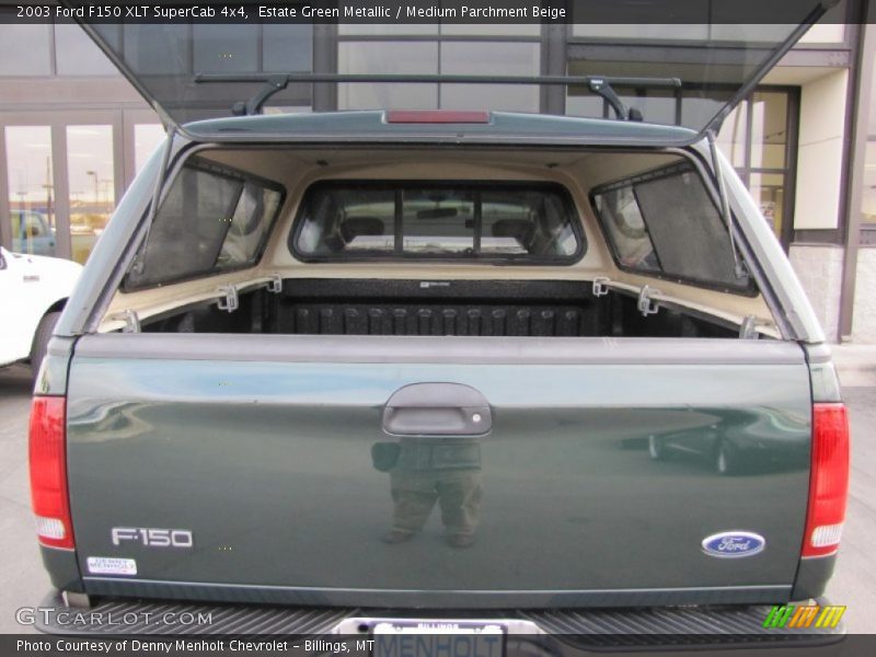 Estate Green Metallic / Medium Parchment Beige 2003 Ford F150 XLT SuperCab 4x4