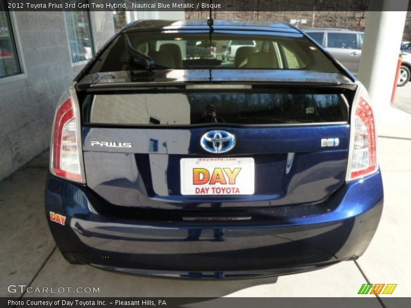 Nautical Blue Metallic / Bisque 2012 Toyota Prius 3rd Gen Two Hybrid