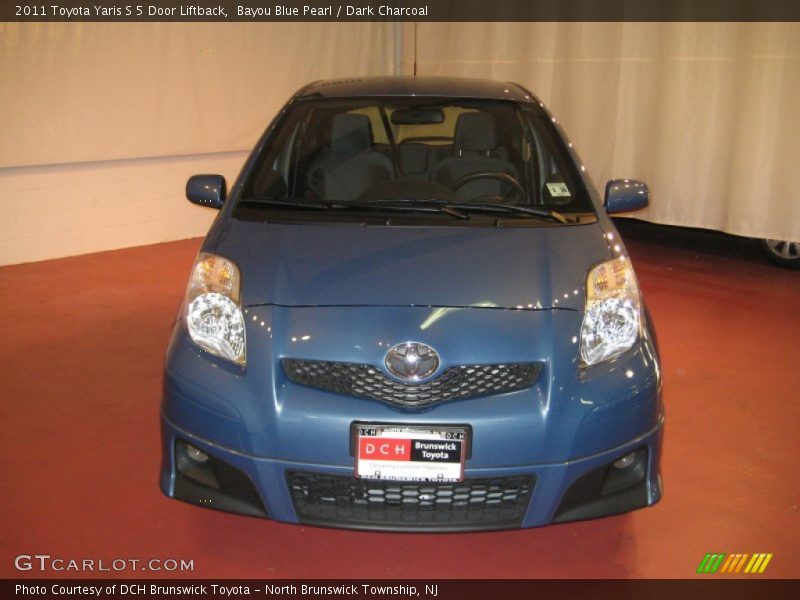 Bayou Blue Pearl / Dark Charcoal 2011 Toyota Yaris S 5 Door Liftback