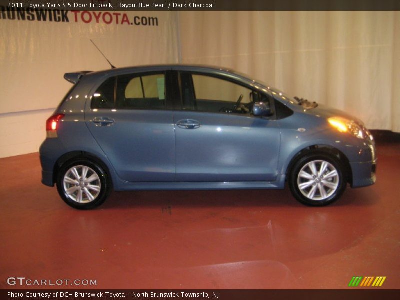 Bayou Blue Pearl / Dark Charcoal 2011 Toyota Yaris S 5 Door Liftback
