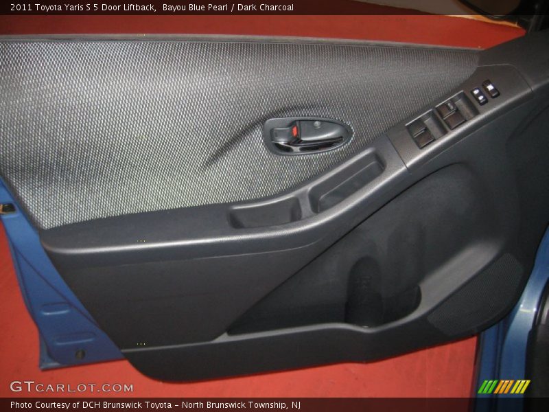Bayou Blue Pearl / Dark Charcoal 2011 Toyota Yaris S 5 Door Liftback