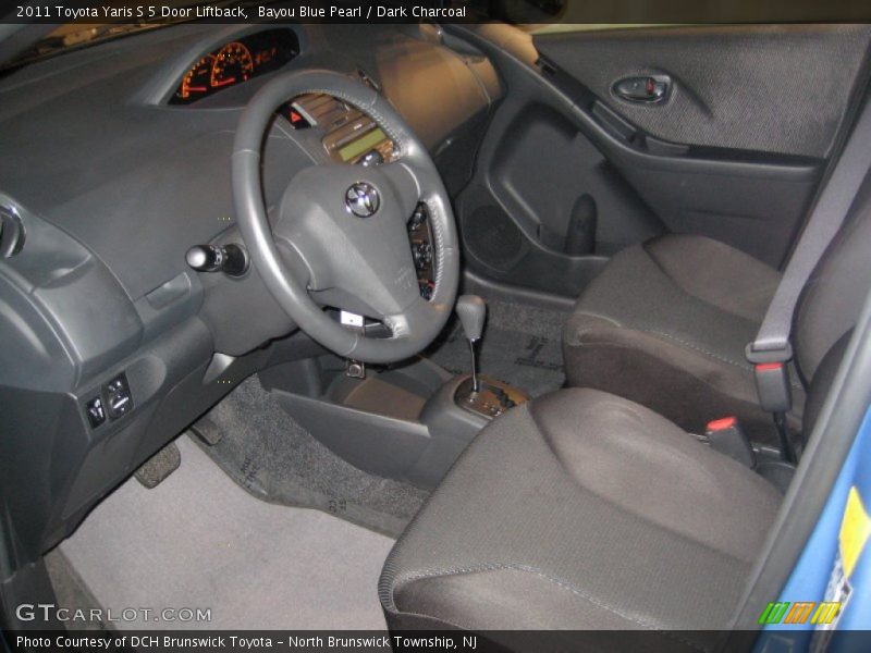 Bayou Blue Pearl / Dark Charcoal 2011 Toyota Yaris S 5 Door Liftback
