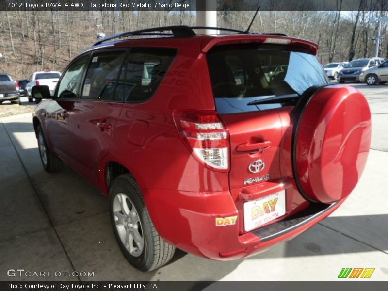 Barcelona Red Metallic / Sand Beige 2012 Toyota RAV4 I4 4WD