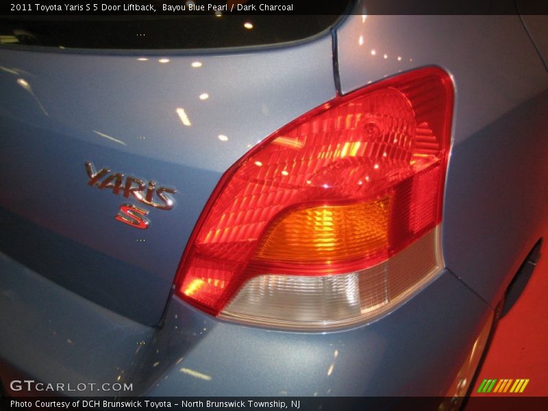 Bayou Blue Pearl / Dark Charcoal 2011 Toyota Yaris S 5 Door Liftback