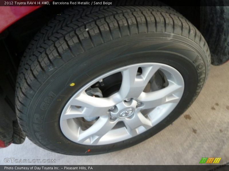 Barcelona Red Metallic / Sand Beige 2012 Toyota RAV4 I4 4WD