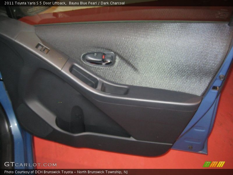 Bayou Blue Pearl / Dark Charcoal 2011 Toyota Yaris S 5 Door Liftback