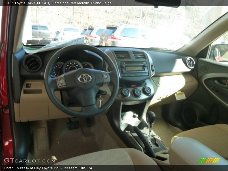 Barcelona Red Metallic / Sand Beige 2012 Toyota RAV4 I4 4WD