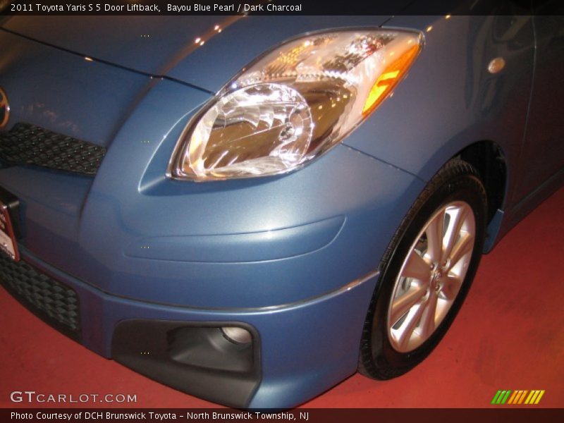 Bayou Blue Pearl / Dark Charcoal 2011 Toyota Yaris S 5 Door Liftback