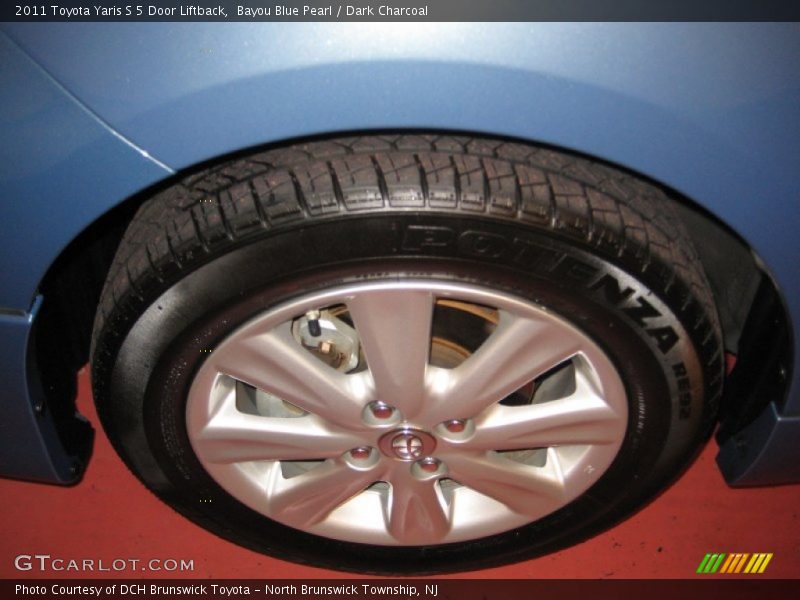 Bayou Blue Pearl / Dark Charcoal 2011 Toyota Yaris S 5 Door Liftback