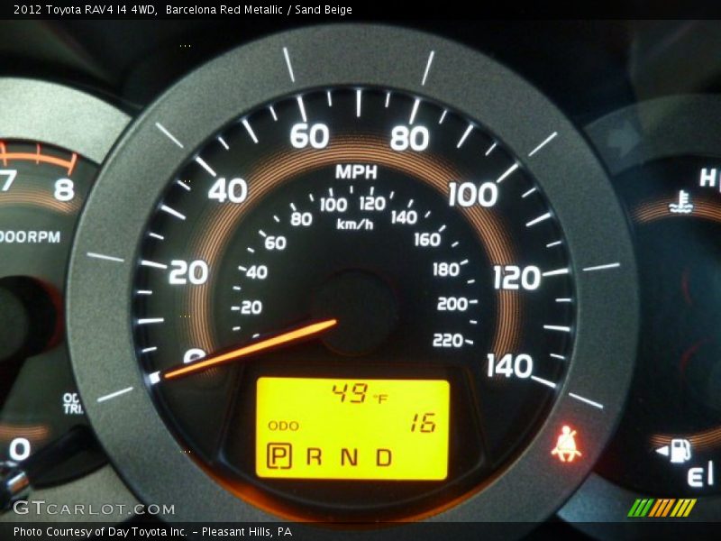 Barcelona Red Metallic / Sand Beige 2012 Toyota RAV4 I4 4WD
