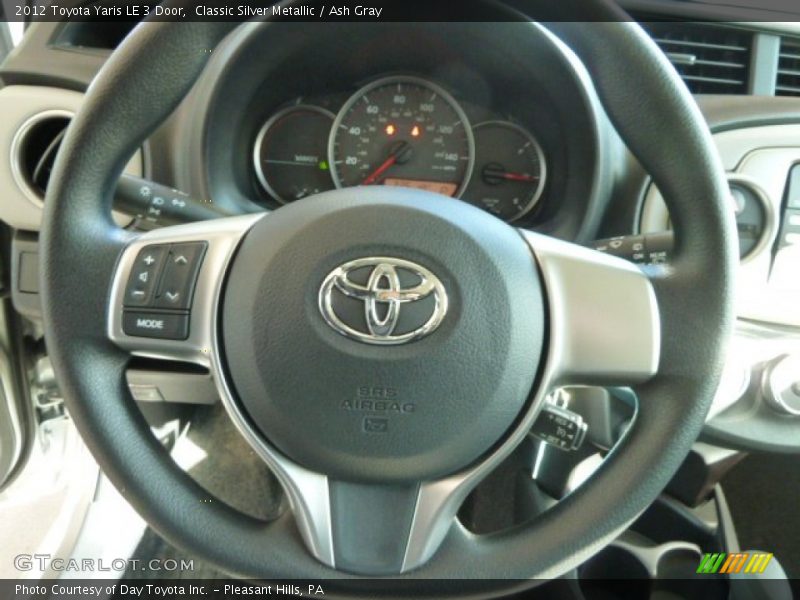 Classic Silver Metallic / Ash Gray 2012 Toyota Yaris LE 3 Door
