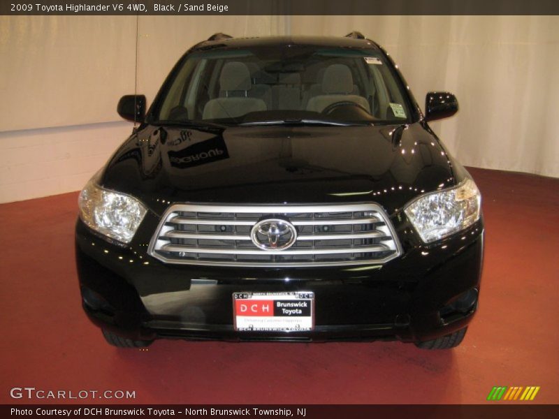 Black / Sand Beige 2009 Toyota Highlander V6 4WD