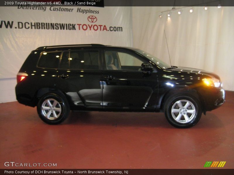 Black / Sand Beige 2009 Toyota Highlander V6 4WD