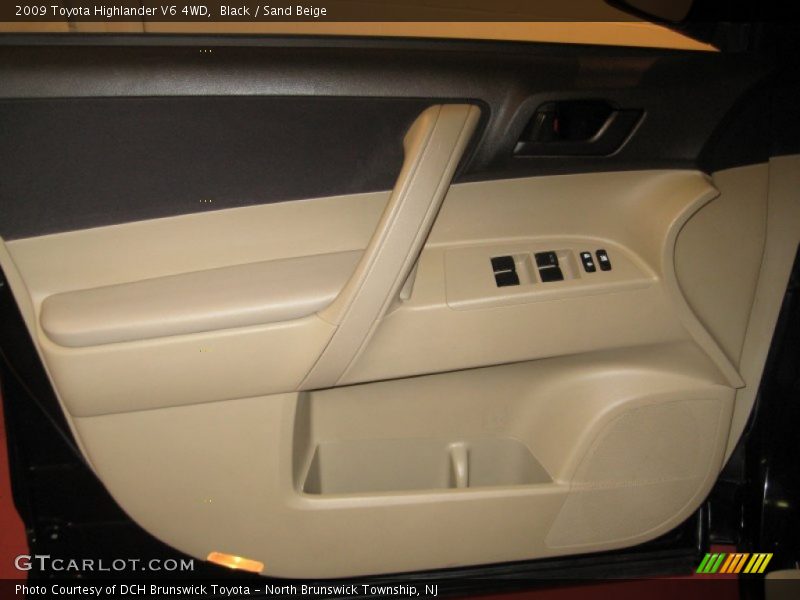 Black / Sand Beige 2009 Toyota Highlander V6 4WD