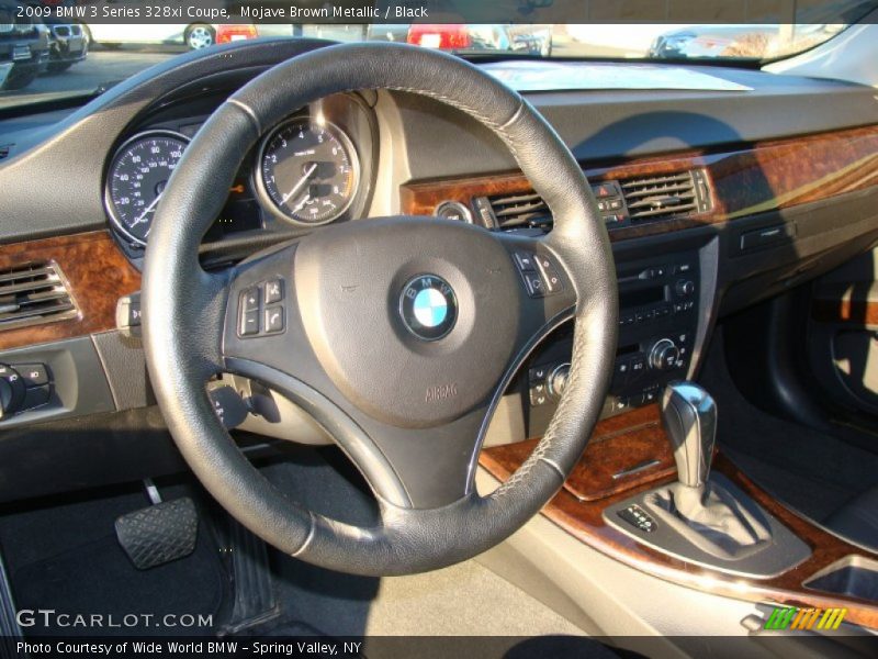 Mojave Brown Metallic / Black 2009 BMW 3 Series 328xi Coupe