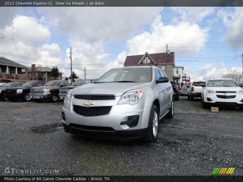 Silver Ice Metallic / Jet Black 2012 Chevrolet Equinox LS
