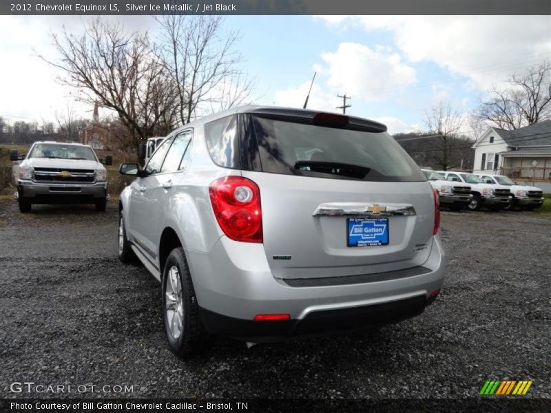 Silver Ice Metallic / Jet Black 2012 Chevrolet Equinox LS